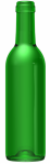 Botella de vidrio blanco y verde para vino BD 37,5 CL (375 ml)
